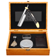 Naked Armor Solomon 7 Piece Straight Razor Kit 7/8 Black
