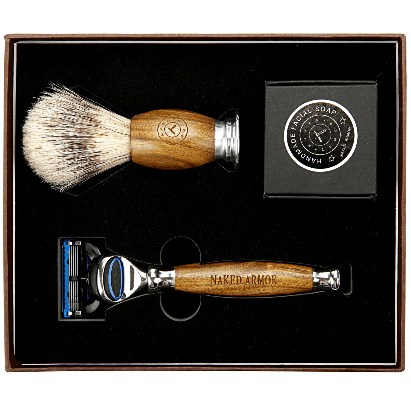  Spartan Sandalwood Shave Kit by Naked Armor sold by Naked Armor Razors