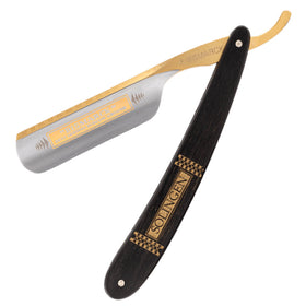 Dovo Bismarck 26810 Straight Razor 6/8" Round Point Ebony Carbon Steel
