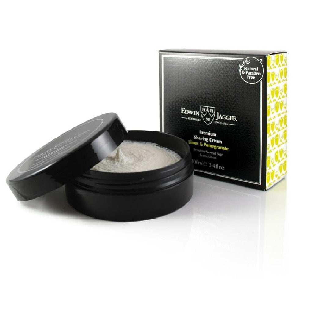 Edwin Jagger Limes & Pomegranate Shaving Cream 3.4 oz