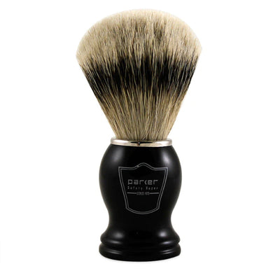 Parker Black Silvertip Badger Brush