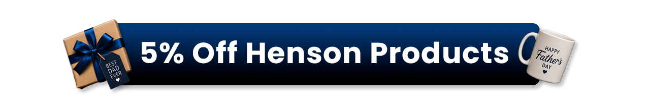 Naked Armor Father's Day Sale banner offering 5% off Henson products.