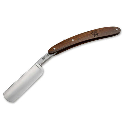 Boker Angel Delgadillo Route 66 Straight Razor 7/8" Round Point Carbon Steel