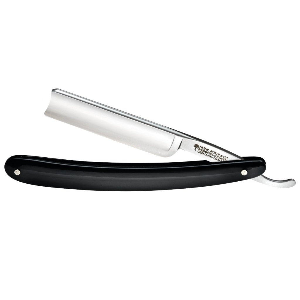 Boker Classic Black Spanish Point 5/8" Carbon Steel Straight Razor