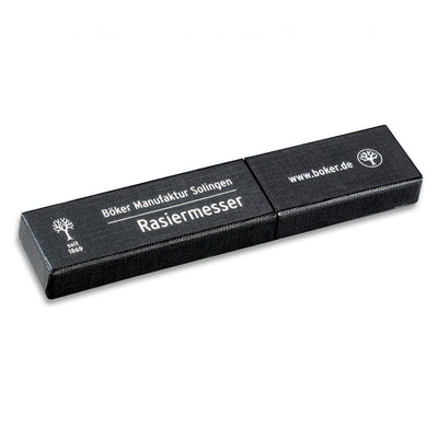 Box for Boker Classic Black Spanish Point 5/8" Carbon Steel Straight Razor