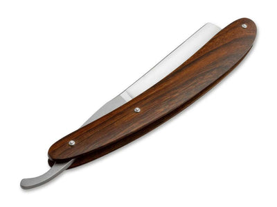 Boker Angel Delgadillo Route 66 Straight Razor 7/8" Round Point Carbon Steel