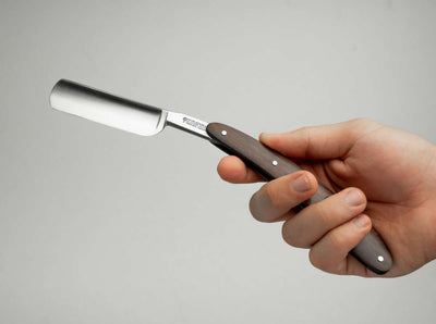 Boker Angel Delgadillo Route 66 Straight Razor 7/8" Round Point Carbon Steel