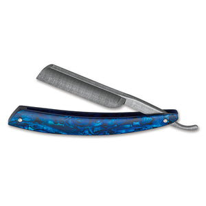 Boker Damascus Paua Abalone Straight Razor 5/8" French Point
