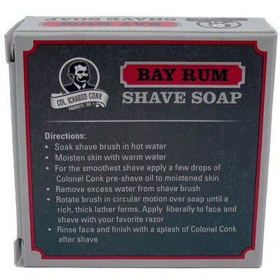Colonel Conk Bay Rum Glycerin Shaving Soap 2 oz