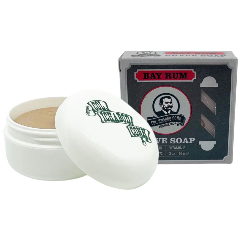 Colonel Conk Bay Rum Glycerin Shaving Soap 2 oz