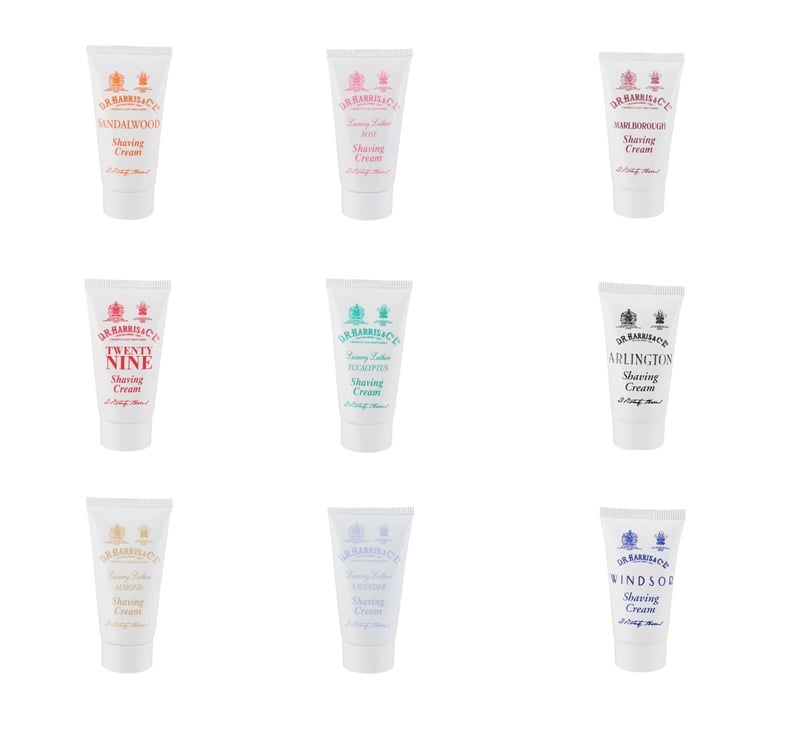 D.R. Harris & Co Trial Size Shaving Creams Sample Pack (9 x 15ml )