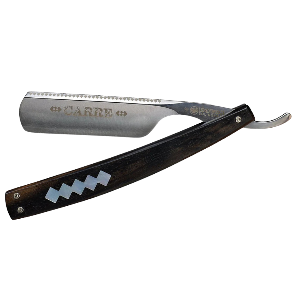 Dovo Carre Straight Razor 6/8" Ebony Carbon Steel