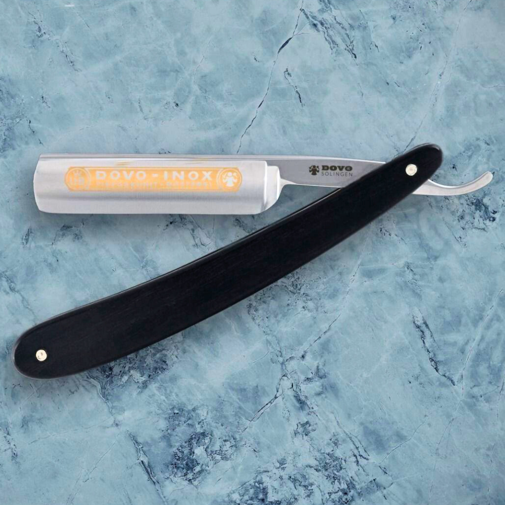 Dovo Inox Straight Razor 5/8" Ebony Stainless Steel