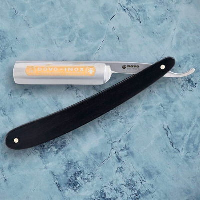 Dovo Inox Straight Razor 5/8" Ebony Stainless Steel