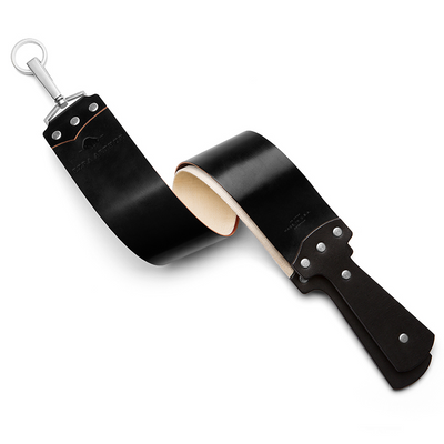 Ezra Arthur 2.5 Inch Black Cordovan & Nickel Strop