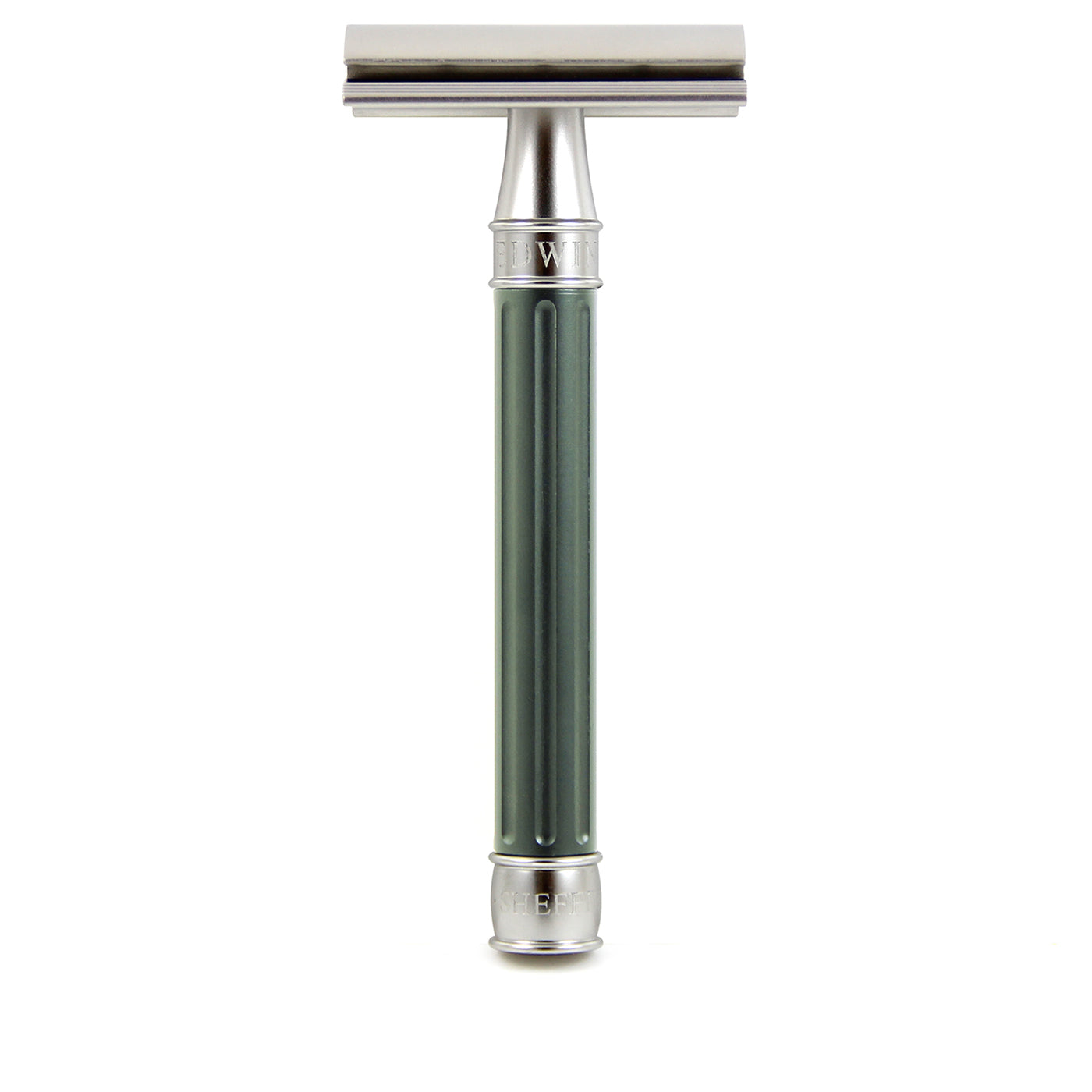 Edwin Jagger 3ONE6 Grooved Stainless Steel Safety Razor (Green)