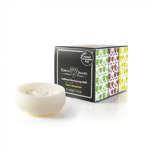 Edwin Jagger Aloe Vera, Sandalwood, Limes & Pomegranate 65g Shaving Soap 3 Pack