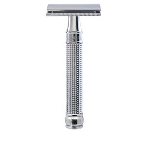 Edwin Jagger DE3D14BL Chrome 3D Diamond Double Edge Safety Razor