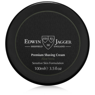 Edwin Jagger Aloe Vera Shaving Cream Tub 3.5 Fluid Ounces