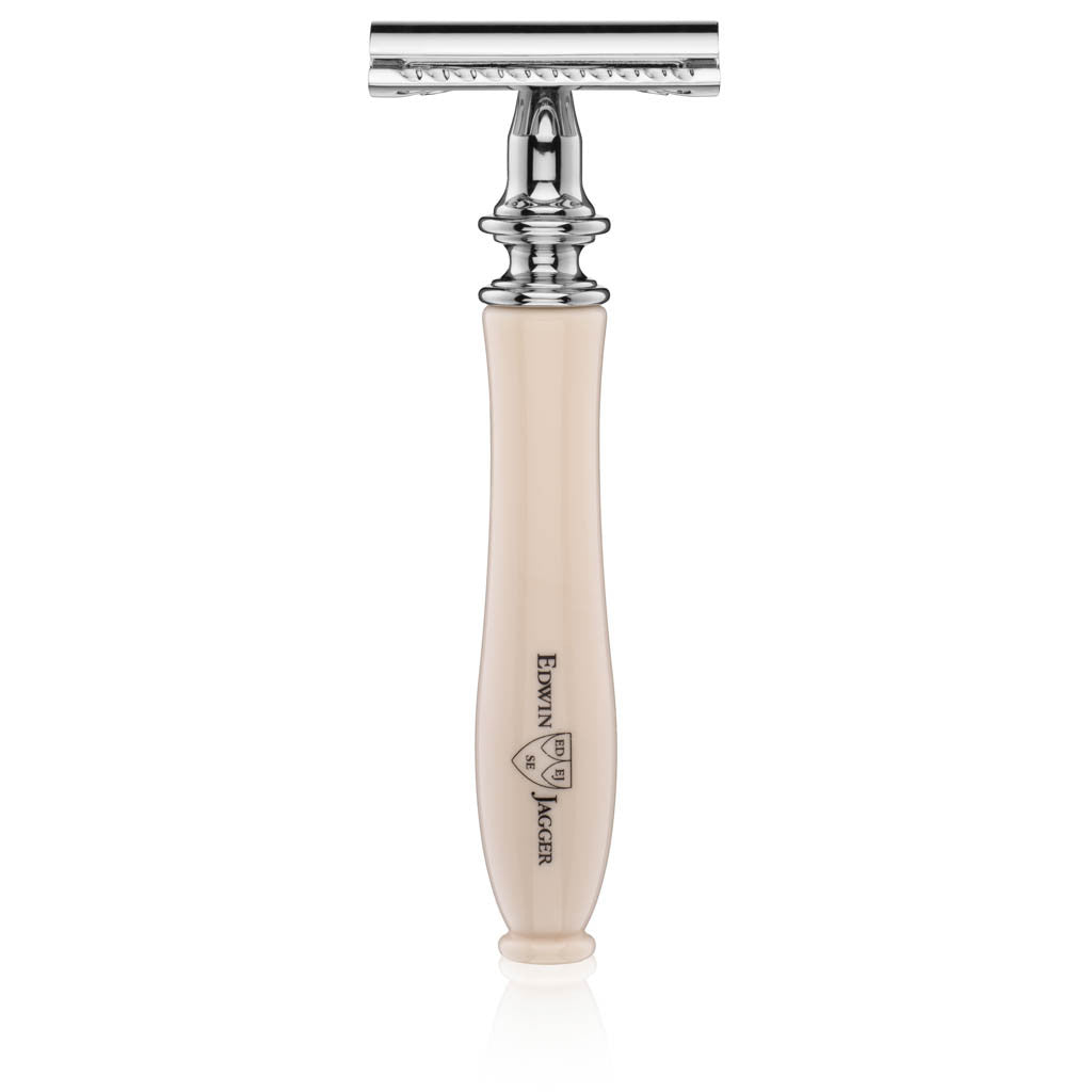 Edwin Jagger Chatsworth Imitation Ivory Double Edge Safety Razor