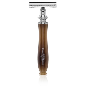 Edwin Jagger Chatsworth Imitation Light Horn Double Edge Safety Razor