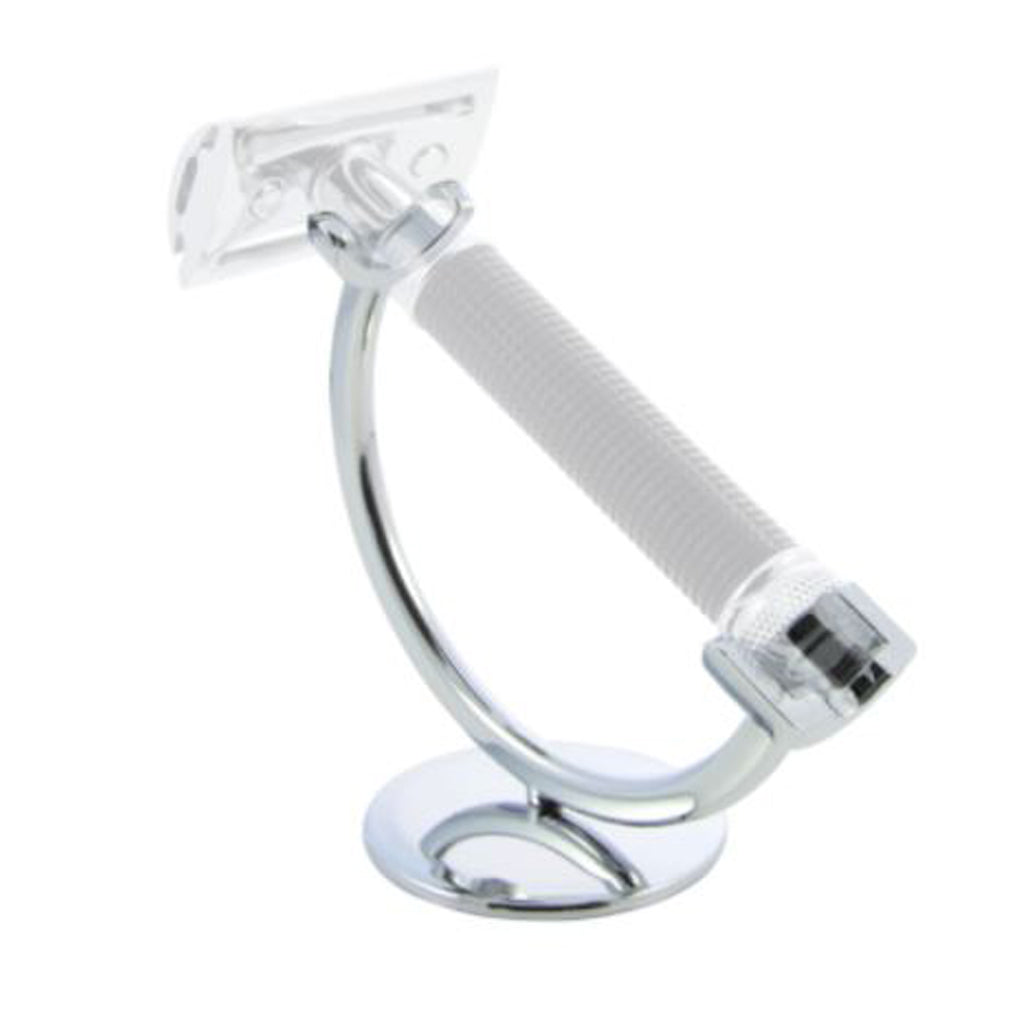 Edwin Jagger Crescent Chrome Razor Stand With Solid Base