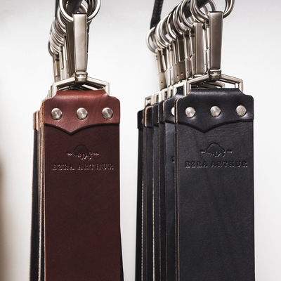 Ezra Arthur 2.5 Inch Black Cordovan & Nickel Strop