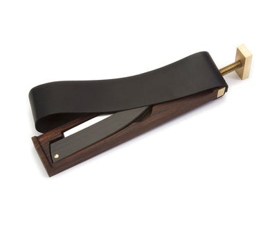 Ezra Arthur Paddle Strop and Razor Case Made from Premium Calfskin