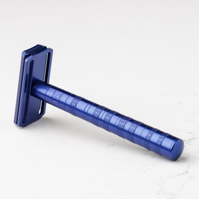 Henson Aluminum AL13 Steel Blue Medium Safety Razor