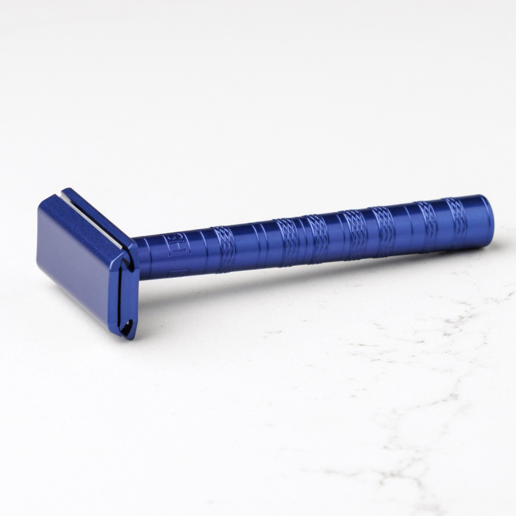 Henson Aluminum AL13 Steel Blue Medium Safety Razor