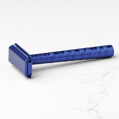 Henson Aluminum AL13 Steel Blue Mild Safety Razor