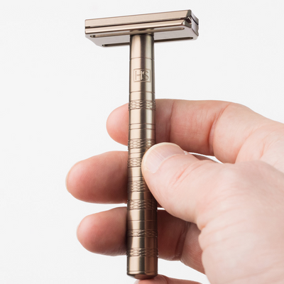 Henson Aluminum AL13 Tan Medium Safety Razor