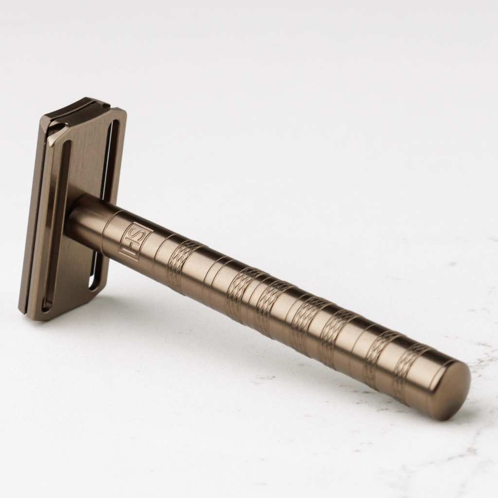 Henson Aluminum AL13 Tan Medium Safety Razor