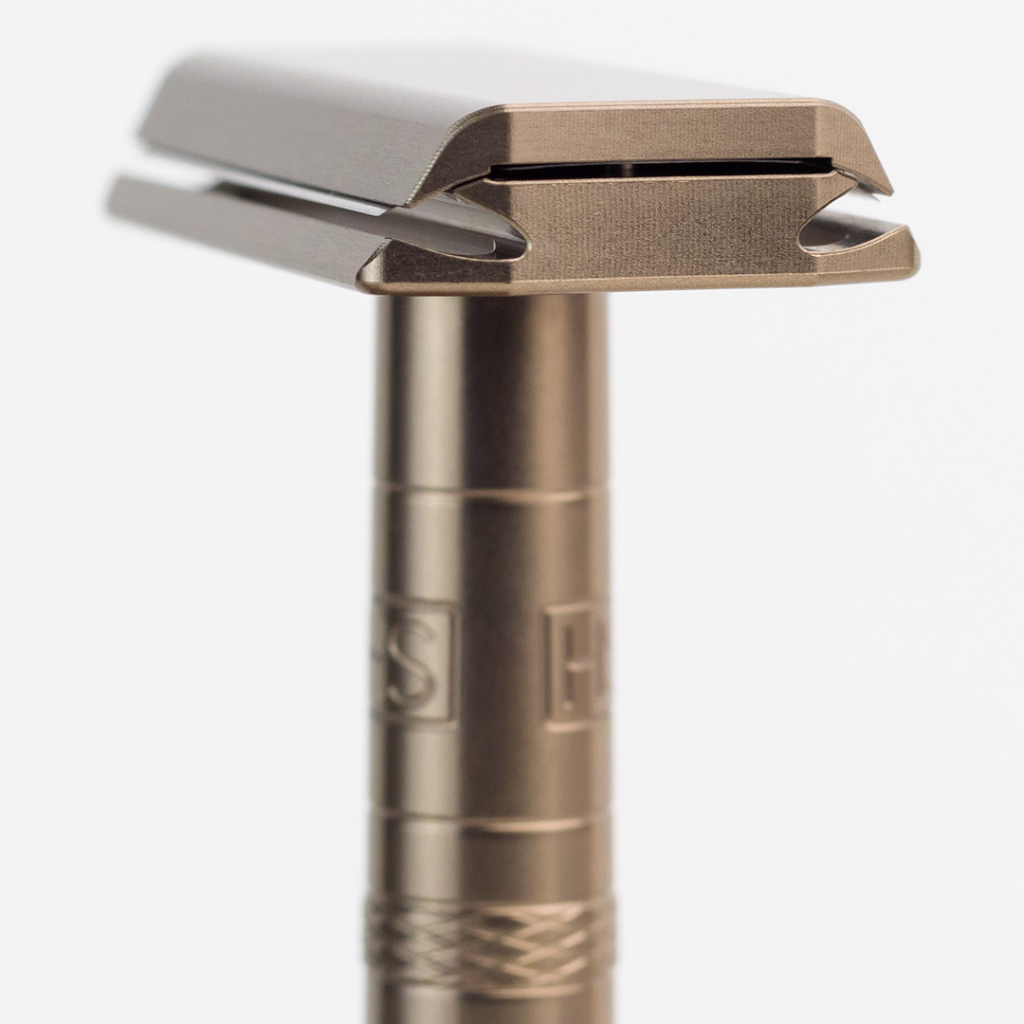 Henson Aluminum AL13 Tan Medium Safety Razor