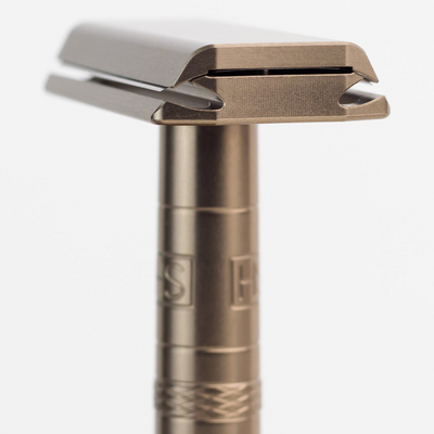 Henson Aluminum AL13 Tan Medium Safety Razor