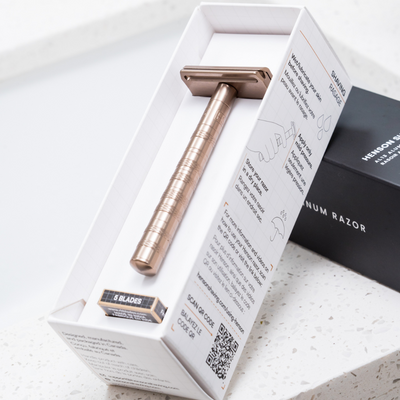 Henson Aluminum AL13 Tan Medium Safety Razor