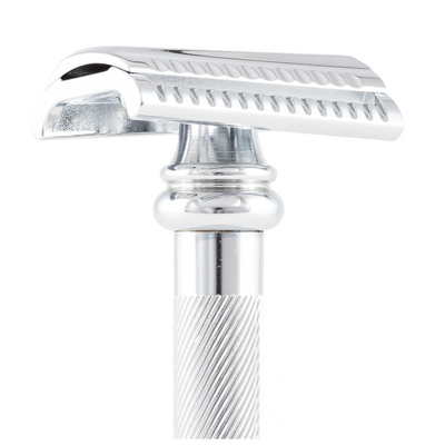 Merkur 39C "Sledgehammer" Slant Bar Chrome Barber Pole Double Edge Safety Razor