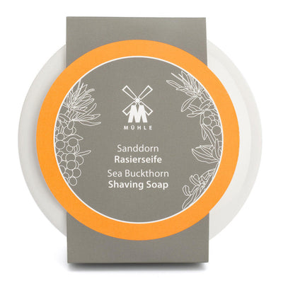Muhle Shave Care Porcelain Dish With Sea Buckthorn Shaving Soap 2.5 oz