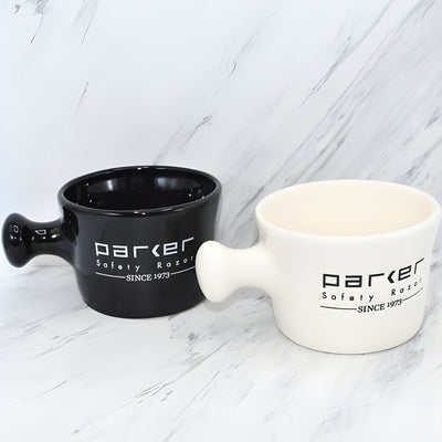 Parker Deluxe Black Stoneware Apothecary Shaving Mug