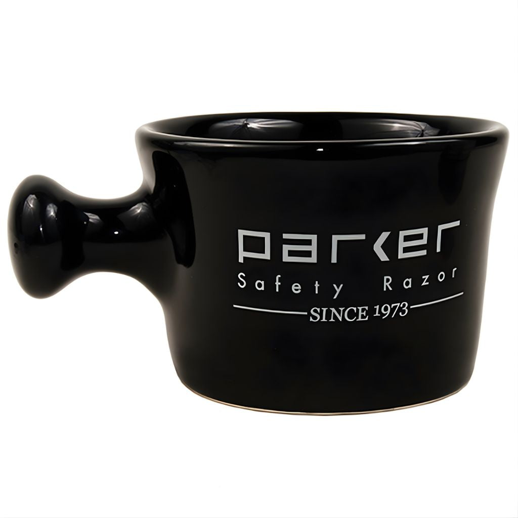 Parker Deluxe Black Stoneware Apothecary Shaving Mug