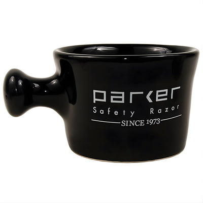 Parker Deluxe Black Stoneware Apothecary Shaving Mug