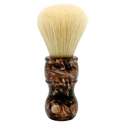 Parker Deluxe Faux Tortoiseshell Boar Shaving Brush & Acrylic Shaving Brush Stand