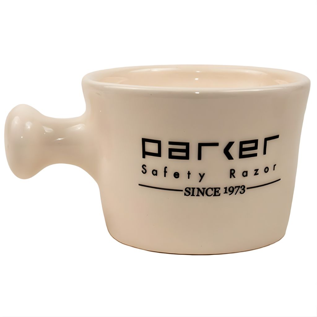 Parker Deluxe Ivory Stoneware Apothecary Shaving Mug