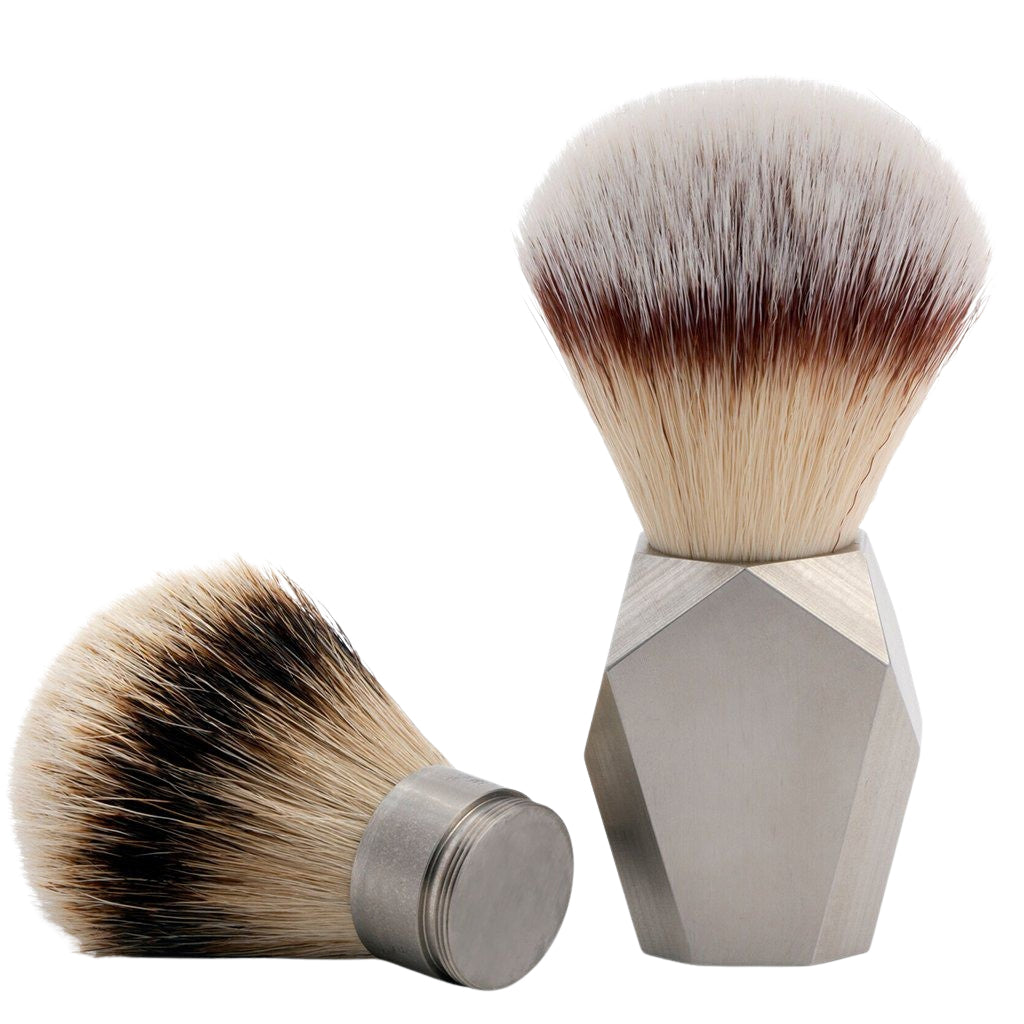 Rex Supply Co. Deco Stainless Premium Synthetic Silvertip Shaving Brush