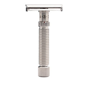 rex supply co ambassador stainless steel adjustable double edge safety razor