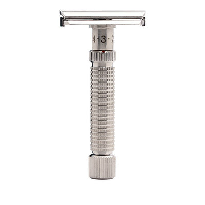 rex supply co ambassador stainless steel adjustable double edge safety razor