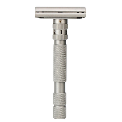 Rockwell Model T2 Adjustable Safety Razor Stainless Steel Matte Finish