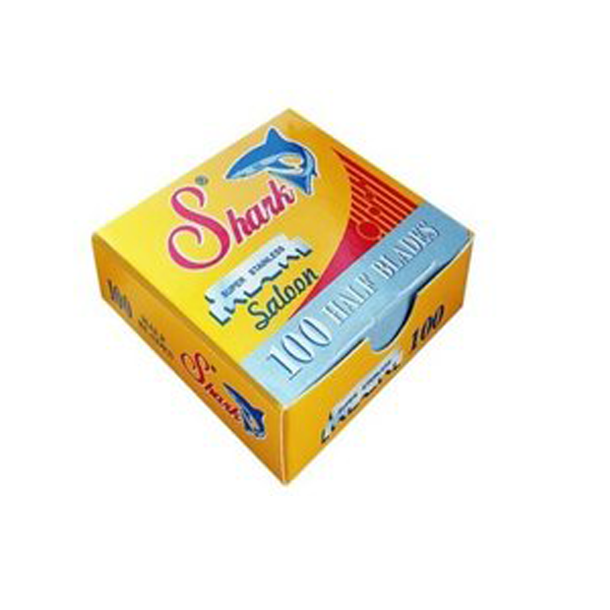 Shark Super Stainless Steel Straight Edge Single Edge Razor Blades 100 Pack