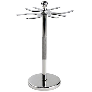 Super Safety Razors Stainless Steel 4-Prong Safety Razor and Shaving Brush Stand