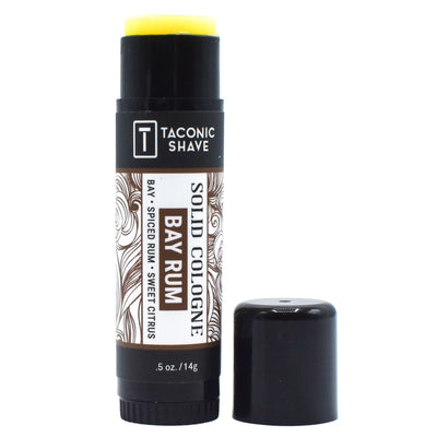 Taconic Shave Bay Rum Wax-Based Solid Cologne 0.5 oz